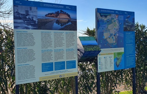 Tabla Krajinski park DR Valdoltra