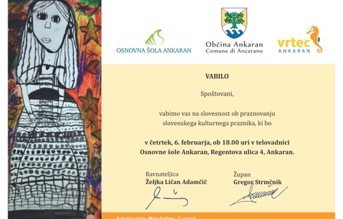 Vabilo Prešernov dan