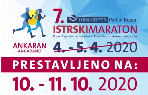 Istrski maraton odpovedan