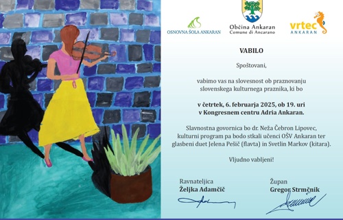 Vabilo kulturni praznik 2025