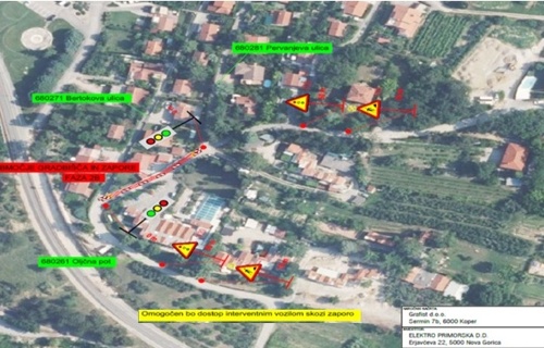 gradbena dela Oljčna pot - faza 2B