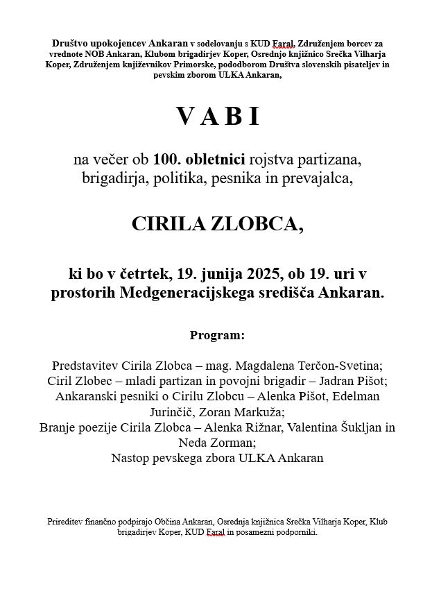 Ciril Zlobec MSA plakat